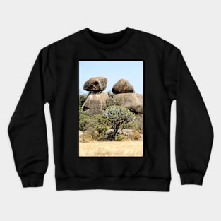 Rock Formations, Kopjes in Serengeti National Park, Tanzania Crewneck Sweatshirt